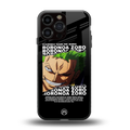 roronoa zoro anime back phone cover | glass case for iphone 13 pro max