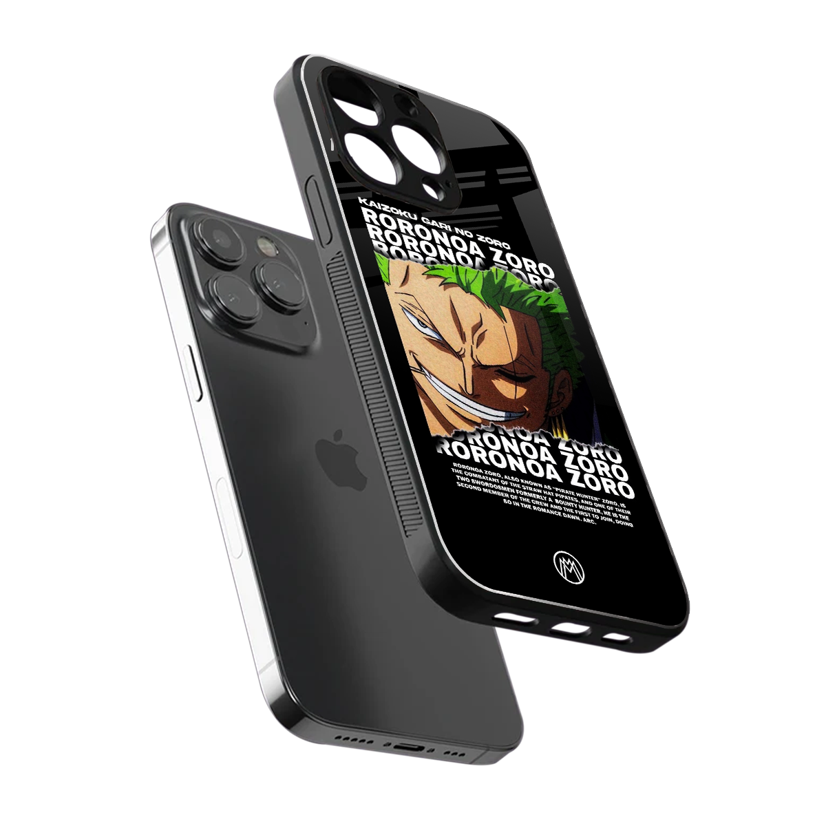 roronoa zoro anime back phone cover | glass case for iphone 13 pro