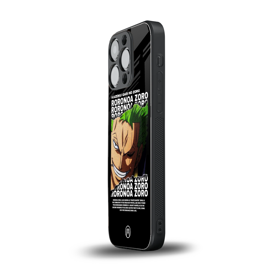 roronoa zoro anime back phone cover | glass case for iphone 13 pro