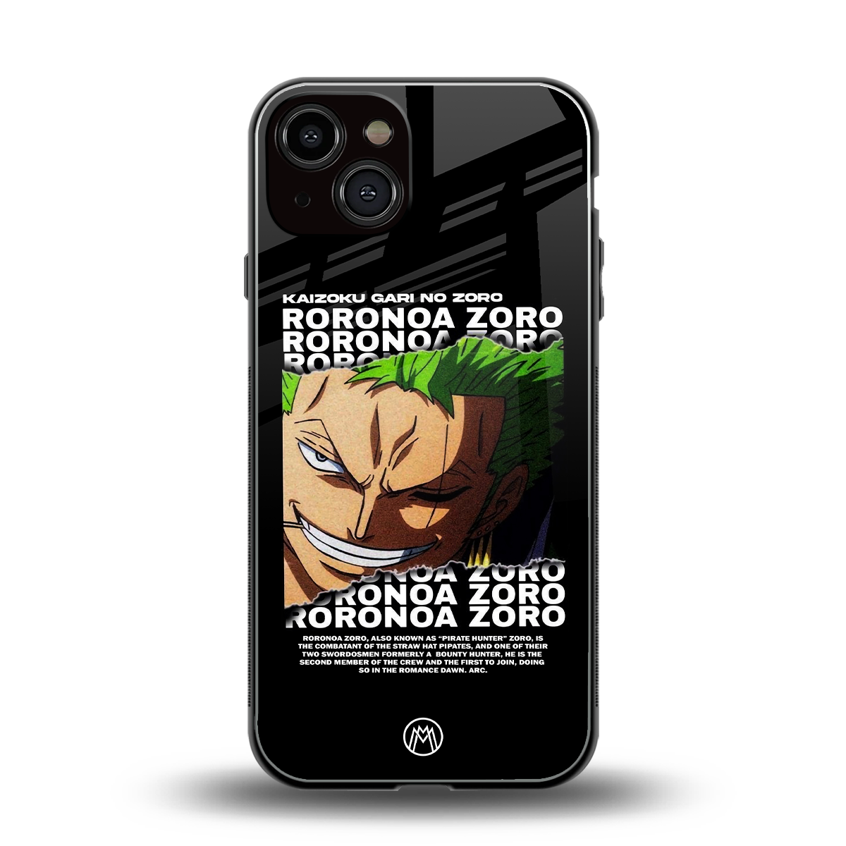 roronoa zoro anime back phone cover | glass case for iphone 13