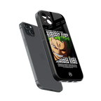 roronoa zoro anime back phone cover | glass case for iphone 15 plus