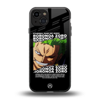 roronoa zoro anime back phone cover | glass case for iphone 15