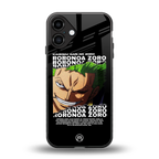 roronoa zoro anime back phone cover | glass case for iphone 16 plus