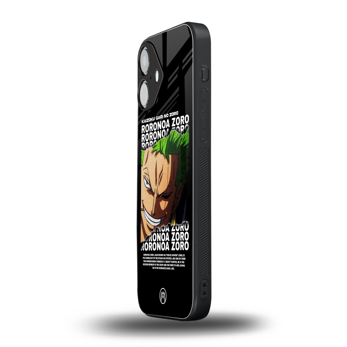 roronoa zoro anime back phone cover | glass case for iphone 16