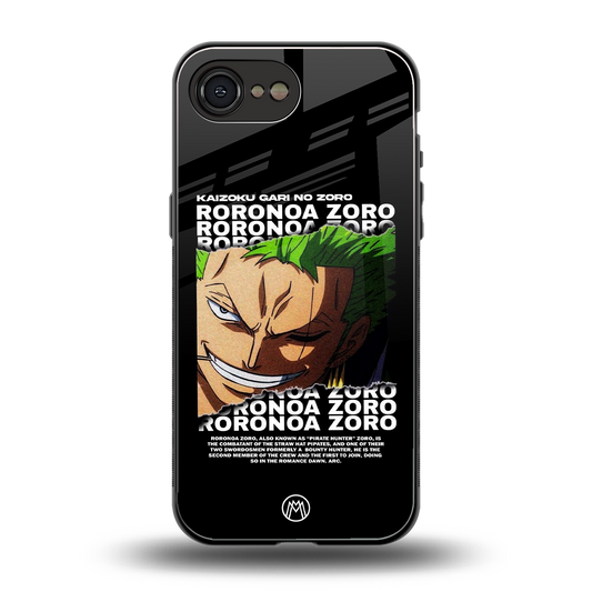 roronoa zoro anime back phone cover | glass case for iphone 16e