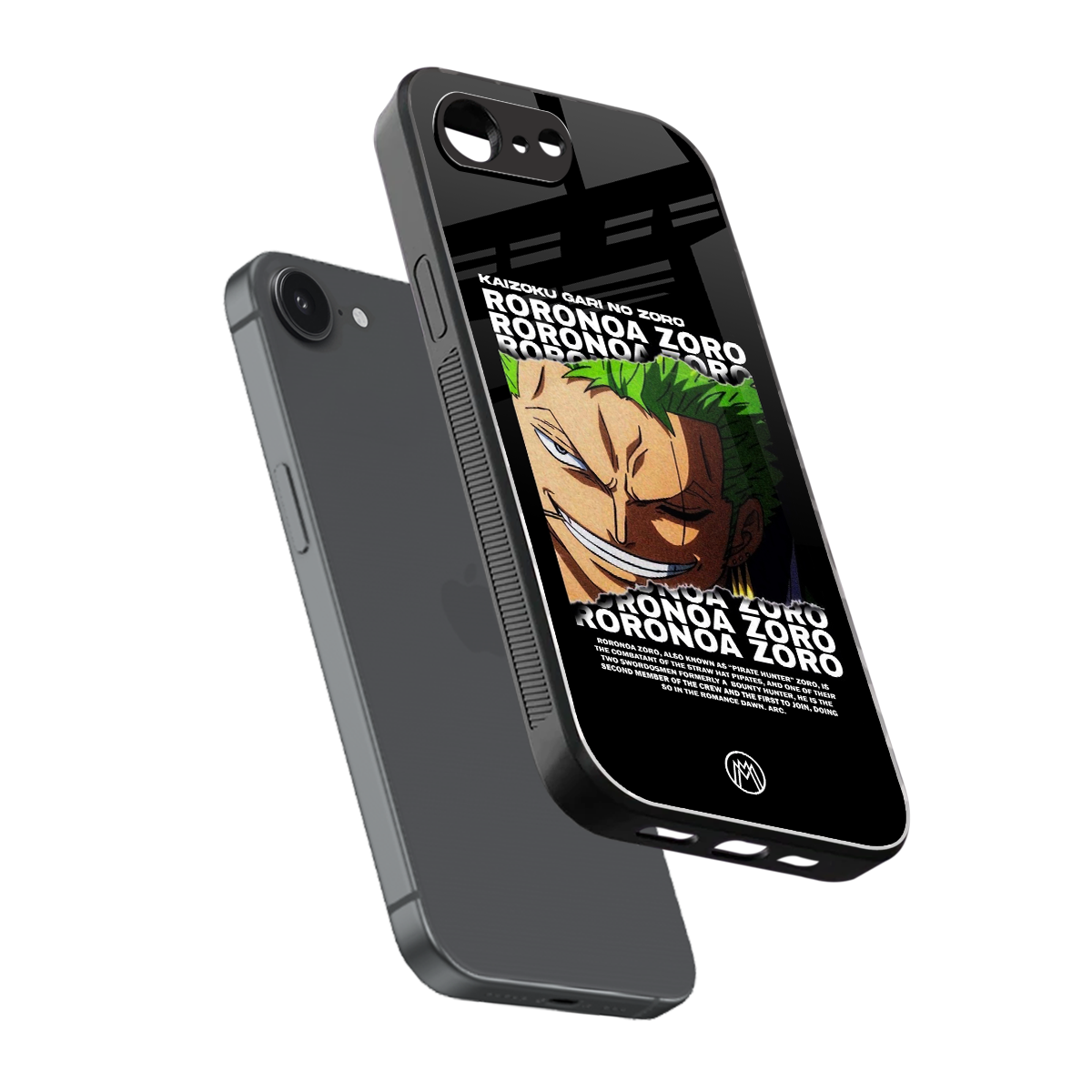 roronoa zoro anime back phone cover | glass case for iphone 16e