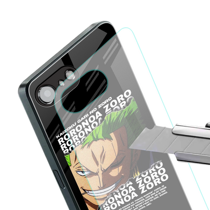 roronoa zoro anime back phone cover | glass case for iphone 16e