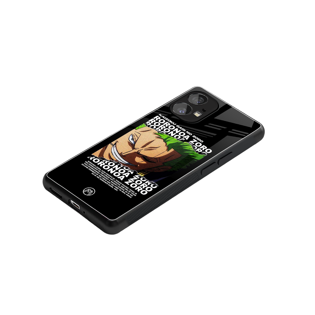 roronoa zoro anime back phone cover | glass case for nothing phone 1
