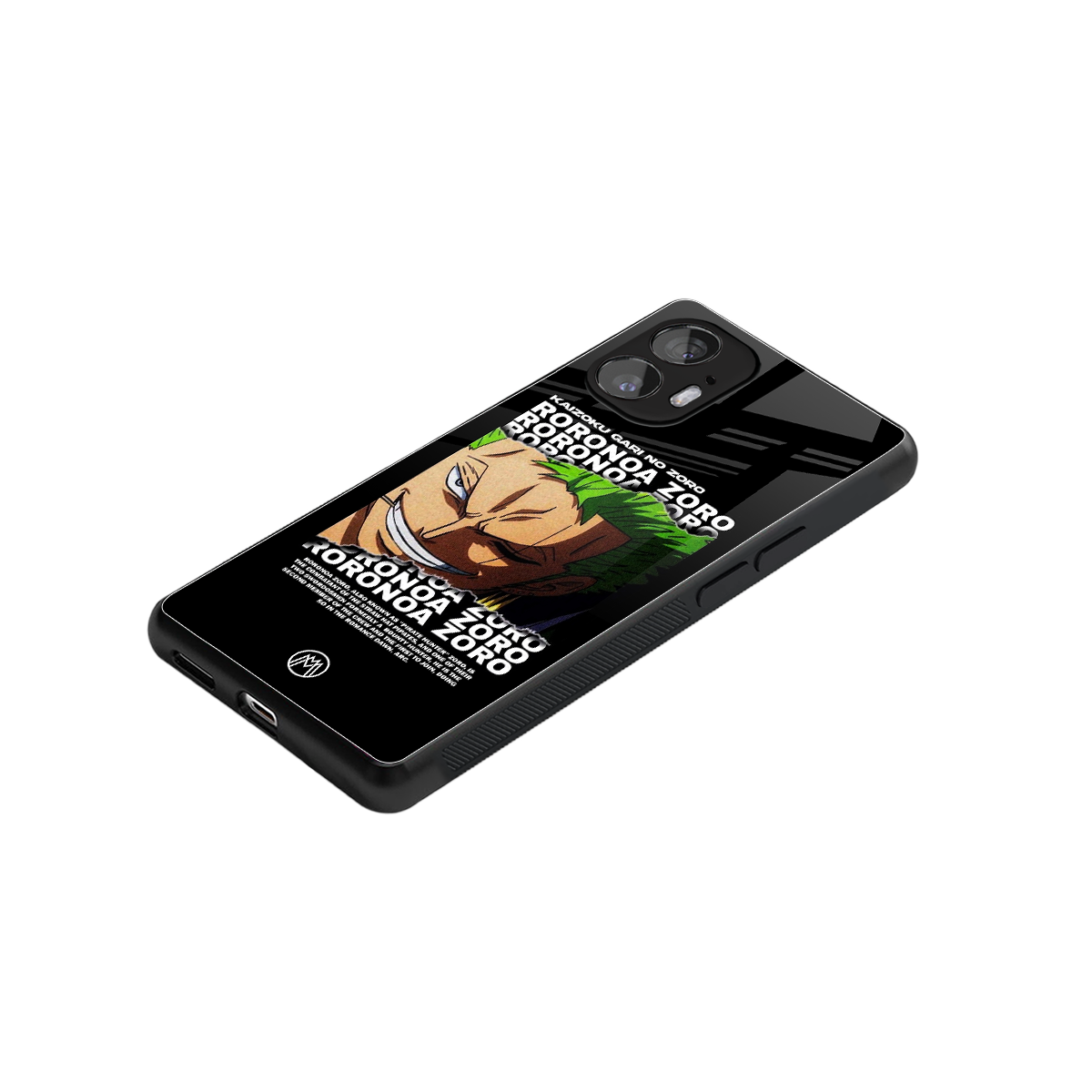 roronoa zoro anime back phone cover | glass case for nothing phone 2
