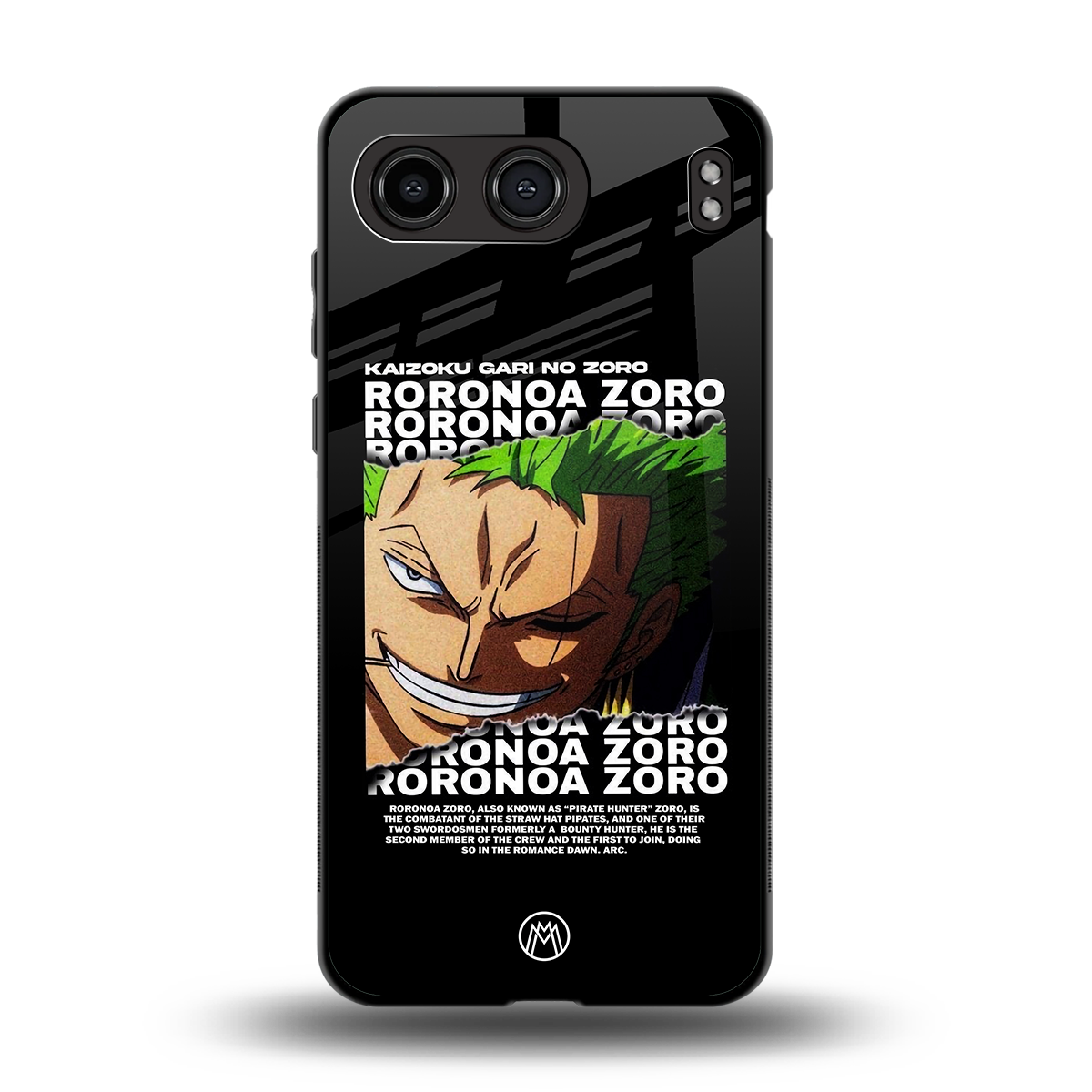 roronoa zoro anime back phone cover | glass case for oneplus nord 4