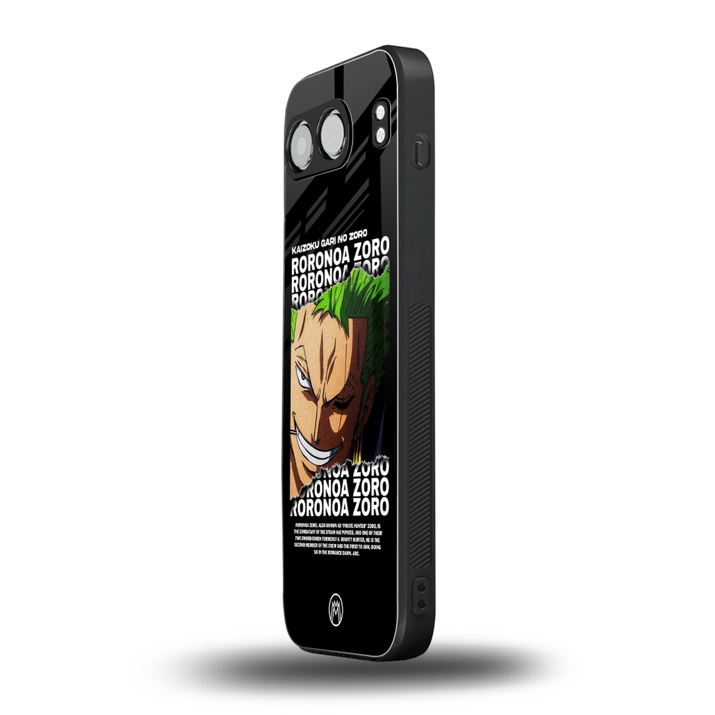 roronoa zoro anime back phone cover | glass case for oneplus nord 4