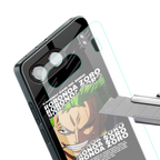 roronoa zoro anime back phone cover | glass case for oneplus nord 4