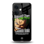 roronoa zoro anime back phone cover | glass case for oneplus nord ce 3