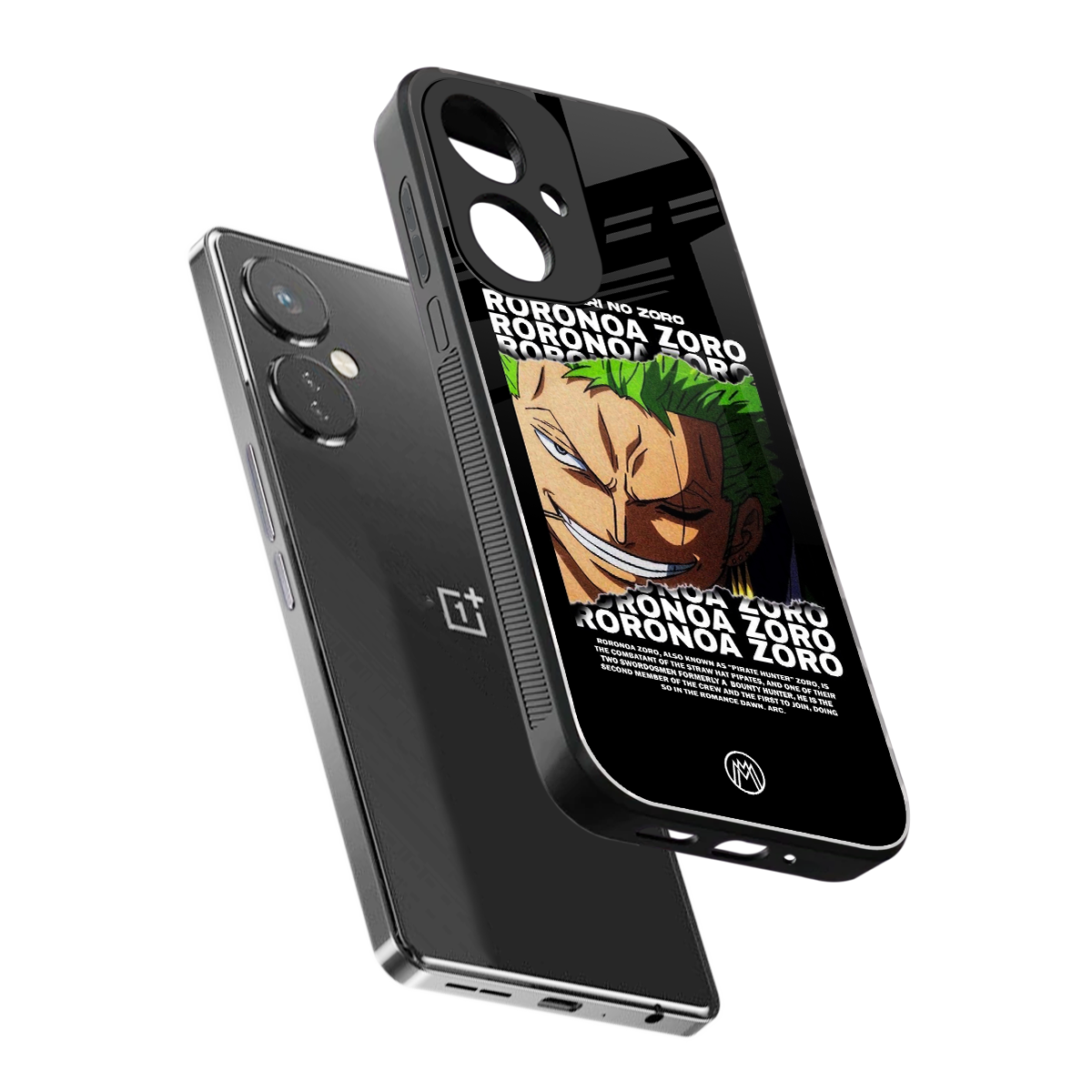 roronoa zoro anime back phone cover | glass case for oneplus nord ce 3