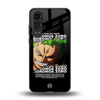 roronoa zoro anime back phone cover | glass case for oneplus nord ce 4 lite