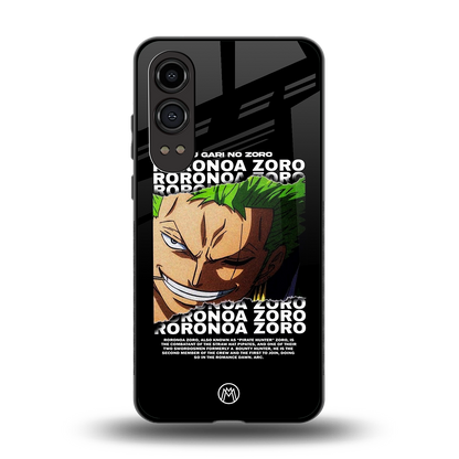 roronoa zoro anime back phone cover | glass case for oneplus nord ce 4 lite