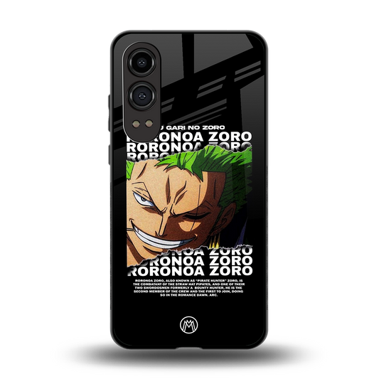 roronoa zoro anime back phone cover | glass case for oneplus nord ce 4 lite