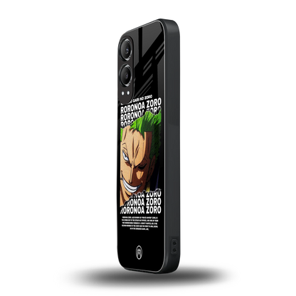 roronoa zoro anime back phone cover | glass case for oneplus nord ce 4 lite