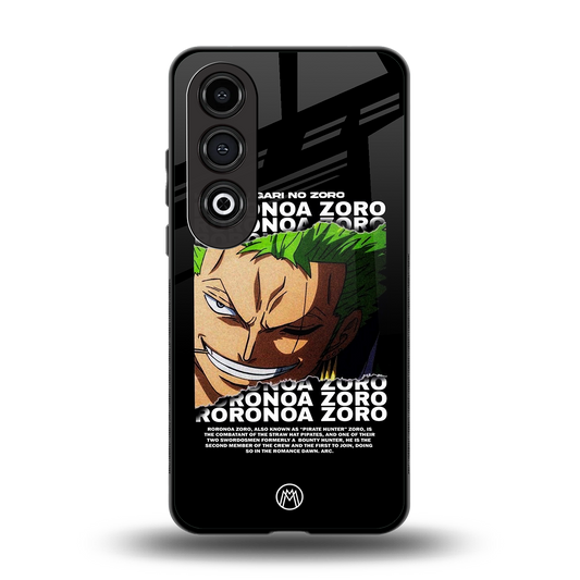 roronoa zoro anime back phone cover | glass case for oneplus nord ce 4