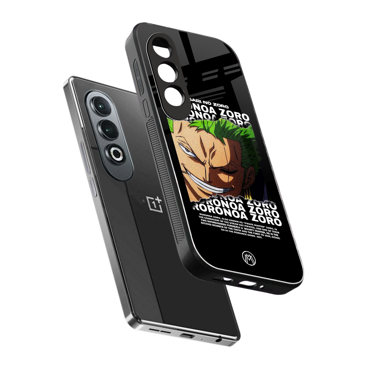roronoa zoro anime back phone cover | glass case for oneplus nord ce 4