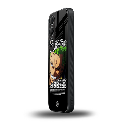 roronoa zoro anime back phone cover | glass case for oneplus nord ce 4