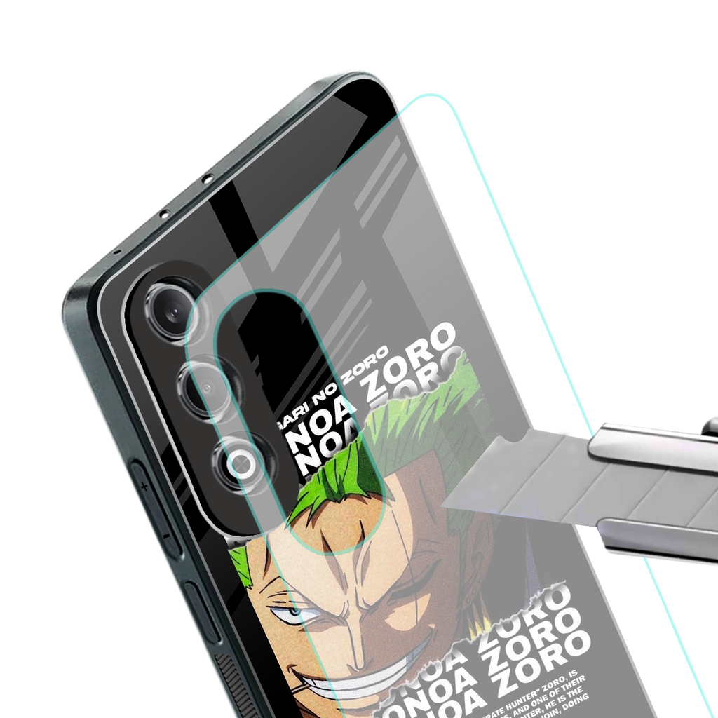 roronoa zoro anime back phone cover | glass case for oneplus nord ce 4