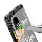 roronoa zoro anime back phone cover | glass case for oneplus nord ce 4