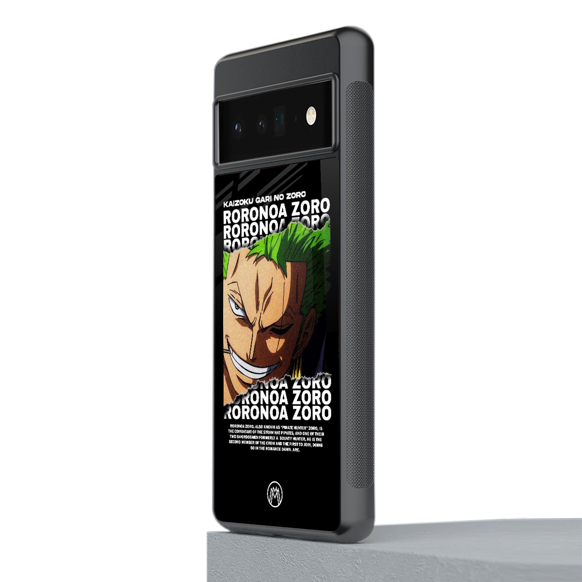 roronoa zoro anime back phone cover | glass case for google pixel 6 pro