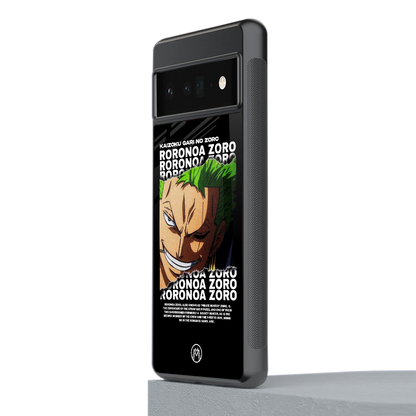 roronoa zoro anime back phone cover | glass case for google pixel 6 pro