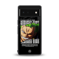 roronoa zoro anime back phone cover | glass case for google pixel 6