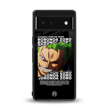 roronoa zoro anime back phone cover | glass case for Google Pixel 6A