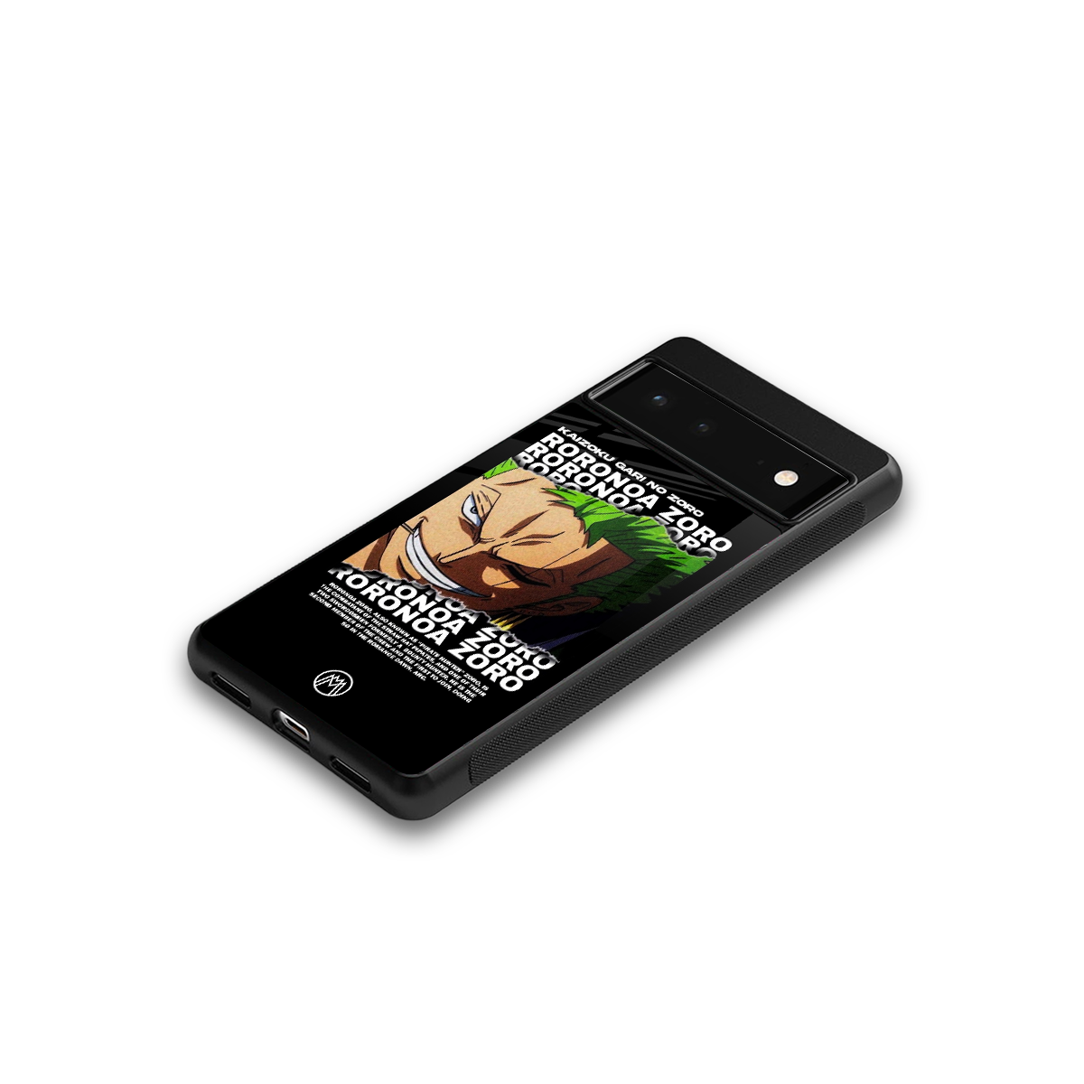 roronoa zoro anime back phone cover | glass case for google pixel 6