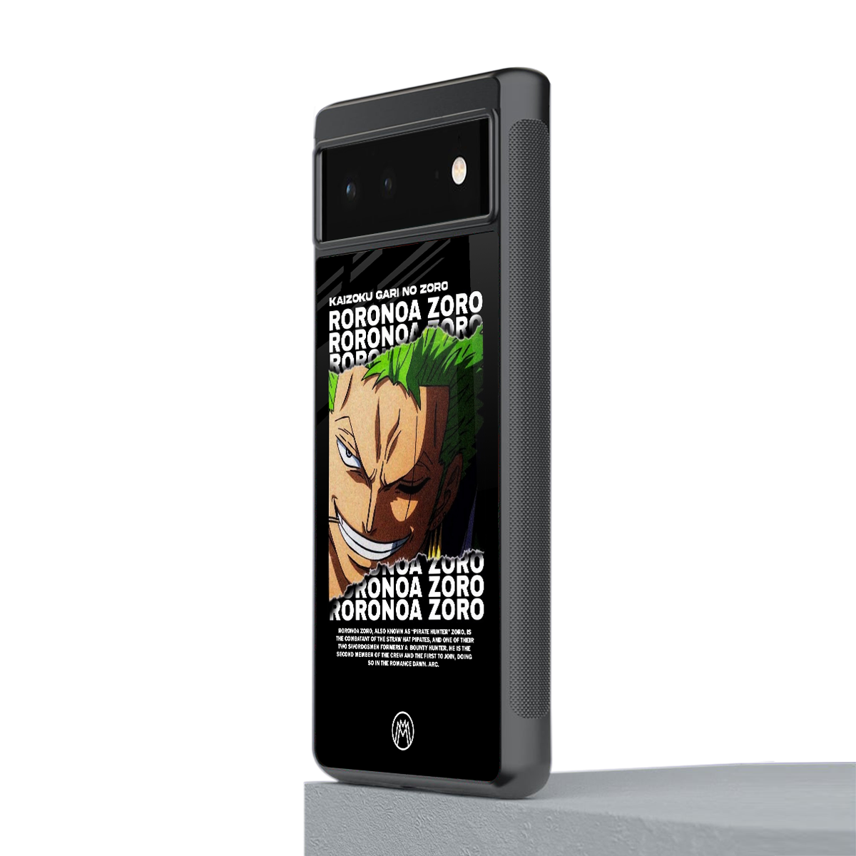 roronoa zoro anime back phone cover | glass case for google pixel 6