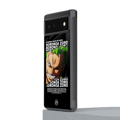 roronoa zoro anime back phone cover | glass case for Google Pixel 6A