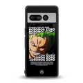 roronoa zoro anime back phone cover | glass case for google pixel 7 pro