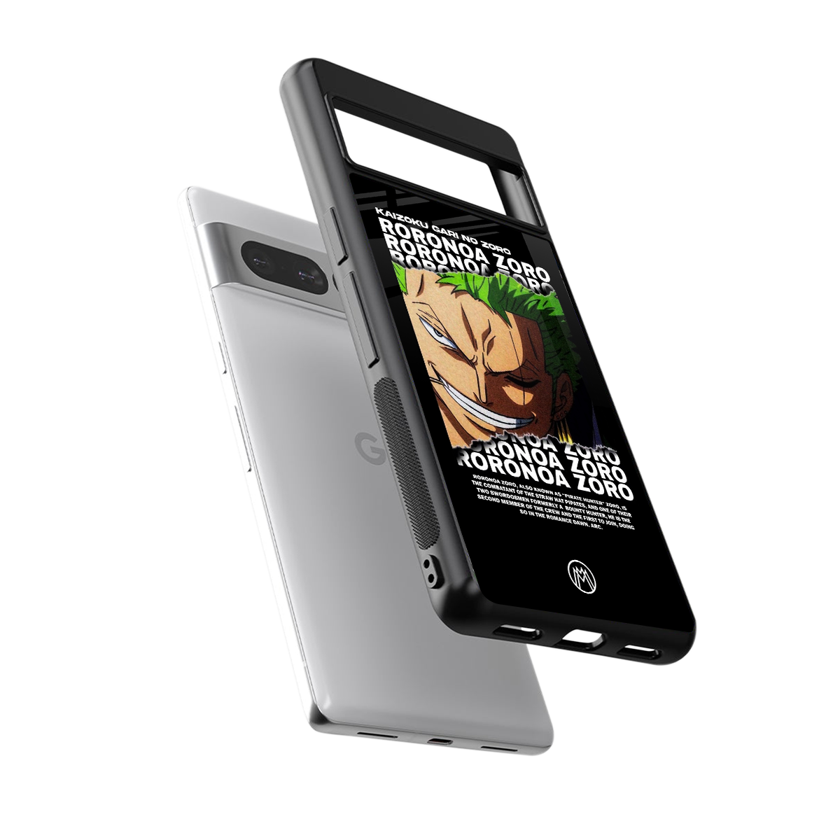 roronoa zoro anime back phone cover | glass case for google pixel 7 pro