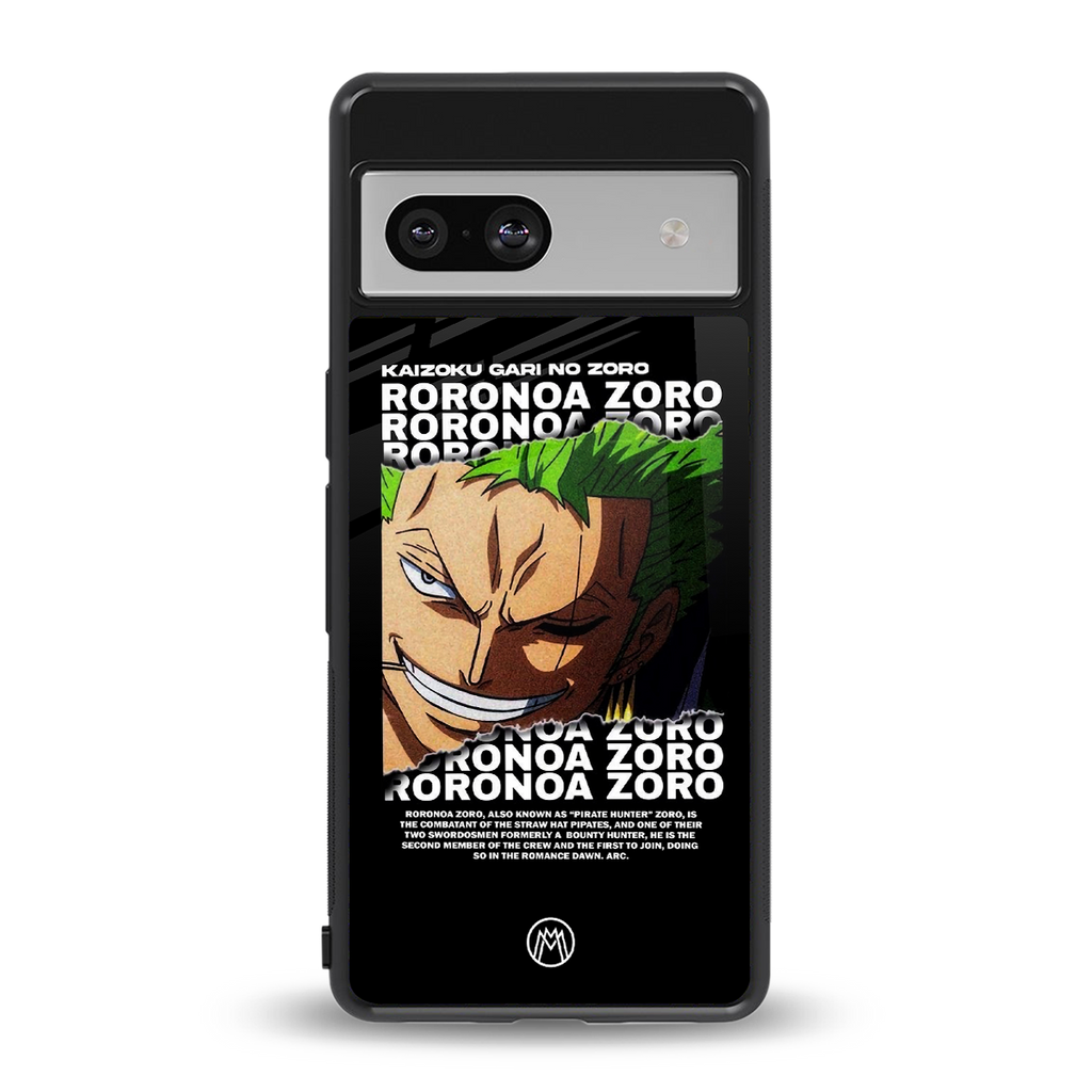 roronoa zoro anime back phone cover | glass case for Google Pixel 7