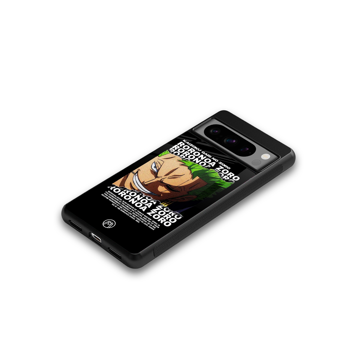 roronoa zoro anime back phone cover | glass case for google pixel 8 pro