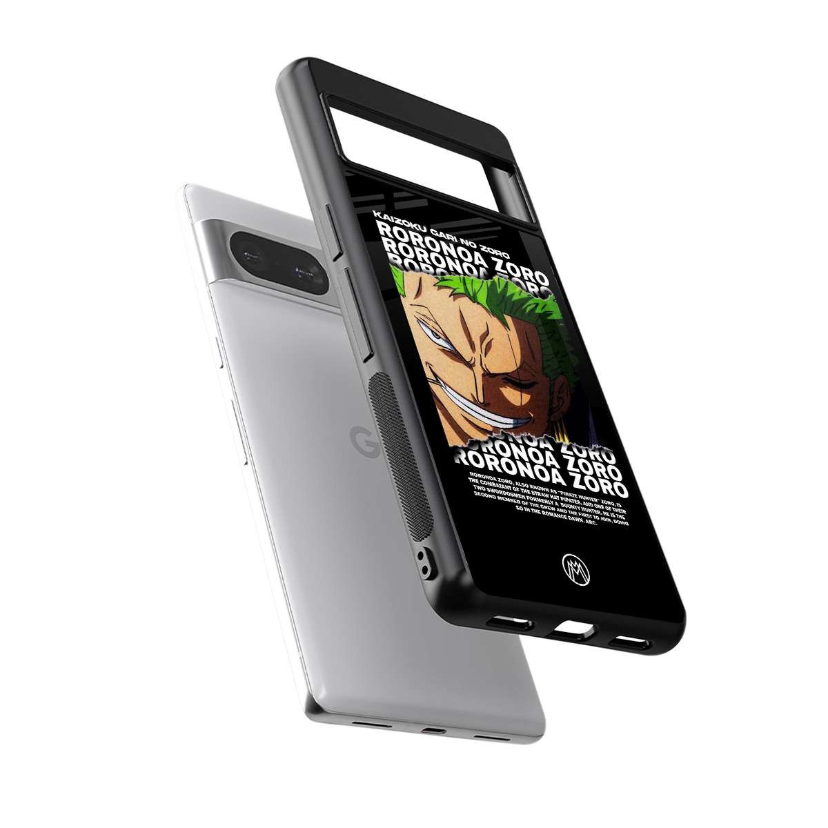 roronoa zoro anime back phone cover | glass case for Google Pixel 8