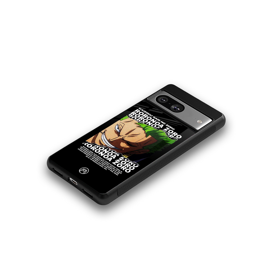 roronoa zoro anime back phone cover | glass case for Google Pixel 8