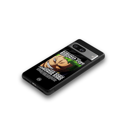 roronoa zoro anime back phone cover | glass case for Google Pixel 8