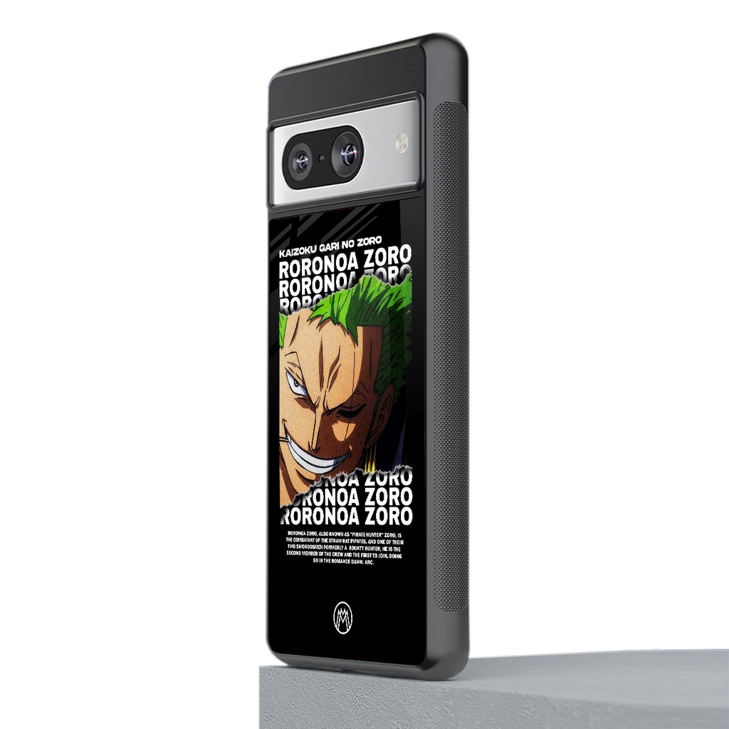 roronoa zoro anime back phone cover | glass case for Google Pixel 8
