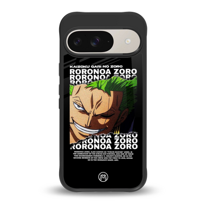 roronoa zoro anime back phone cover | glass case for google pixel 9