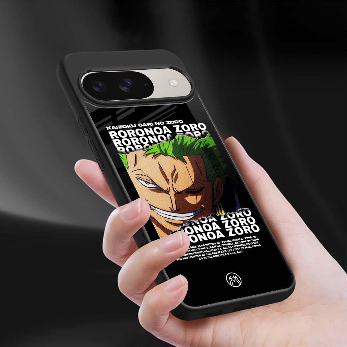 roronoa zoro anime back phone cover | glass case for google pixel 9