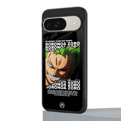 roronoa zoro anime back phone cover | glass case for google pixel 9