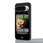 roronoa zoro anime back phone cover | glass case for google pixel 9 pro