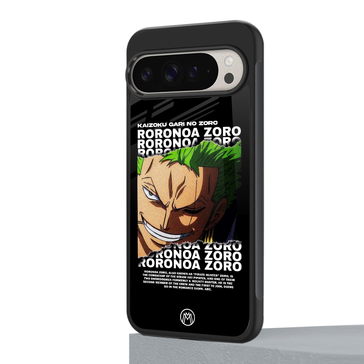 roronoa zoro anime back phone cover | glass case for google pixel 9 pro xl