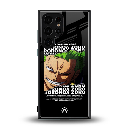 roronoa zoro anime back phone cover | glass case for samsung galaxy s24 ultra