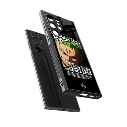 roronoa zoro anime back phone cover | glass case for samsung galaxy s24 ultra