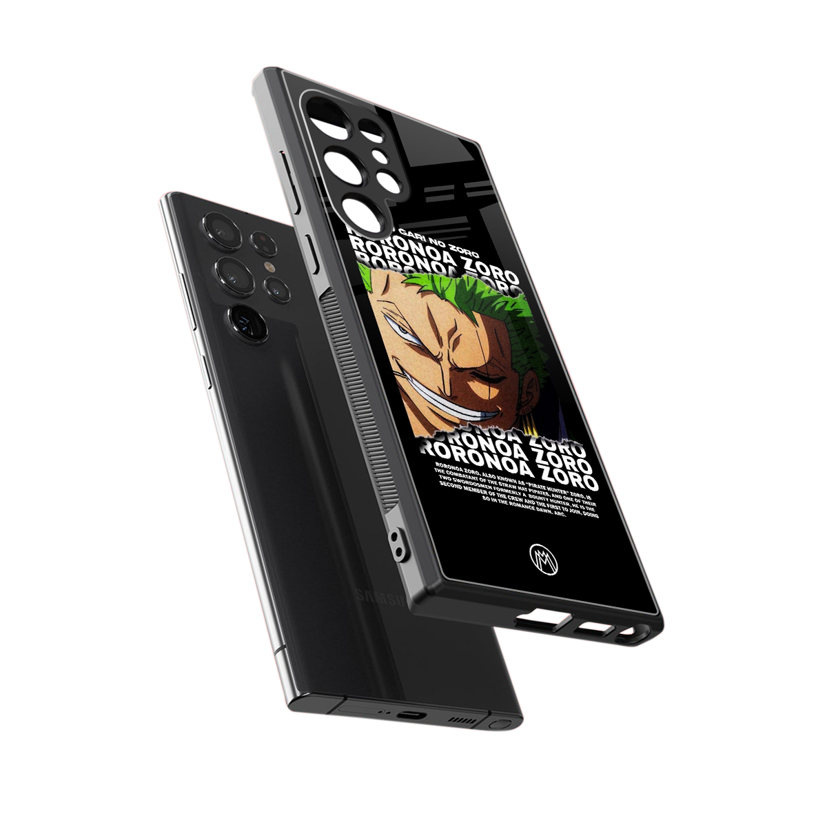 roronoa zoro anime back phone cover | glass case for samsung galaxy s23 ultra